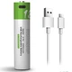 Аккумуляторы Li-ion Smartoools 18650 2000 mAh 3.7V 2 шт с USB Type-C, аккумуляторные батареи с кабелем для зарядки - изображение 2