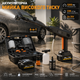 Аккумуляторная мойка высокого давления RayShine 1200 PSI: 2 батареи 21V, насадка 6-в-1, кейс, пенокомплект, 336 л/ч - изображение 1
