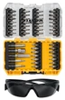 Zestaw bitów DeWalt FLEXTORQ z okularami ochronnymi 47 szt (DT70704-QZ) - obraz 1