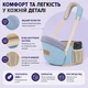 Эргономичный хипсит-переноска с плечевым ремнем AINOMI (от 3 до 36 мес, до 15 кг) голубой - изображение 5