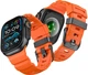 Pasek  Yaxo Rugged Evo Sport do Apple Watch 44/45/46/49 mm Magma Orange (YAWRESSP01OR) - obraz 1