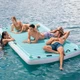Надувний пліт-матрац Intex 56289 Острів величезне водне ліжко шезлонг для плавання і відпочинку на воді з ручками - изображение 5