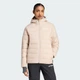 Женская куртка Terrex Multi Essentials CLIMAWARM Light Down Hooded adidas KB2150 (L) коричневый (4068808057592) - изображение 1