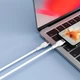 Кабель Make Type-C to Type-C 60W 1 м Silicone White (MCB-CS2WH) - изображение 6