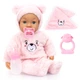 Lalka Bobas Piccolina Magic Tears z akcesoriami 42 cm Różowa 94230AA (4003336942309) - obraz 1