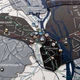 Многослойная деревянная карта Киева с детализацией районов, улиц, метро нордик размер 120x121 см - изображение 5