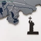 Многослойная деревянная карта Киева с детализацией районов, улиц, метро нордик размер 200x210 см - изображение 9