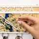 Настенная ключница план города из дерева Запорожье с магнитами 25х12,5 см на 4 магнита - изображение 2