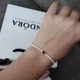 Посріблений набір прикрас Пандора Червоне серце намисто Pandora каблучка браслет сережки сердечко кільце для дівчини перстень з камнем кульчики у вигляді серця кольє підвіска на шию з кристалами кубічного цирконію + коробочка у подарунок - зображення 8