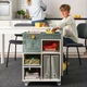 Візок-тумба, білий/сіро-зелений, 54x33 см IKEA ÖVNING 005.170.03 - изображение 3