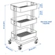 Візок на колесах, бежевий, 35x45x77 см IKEA RÅSKOG 306.297.11 - изображение 5