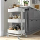 Візок на колесах, білий, 35x45x77 см IKEA RÅSKOG 305.867.83 - изображение 2