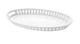 Піднос, білий, 52x39 см IKEA ROMANTISK 801.756.75 - зображення 1