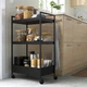 Візок чорний, 50,5x30x83 см IKEA NISSAFORS 203.997.77 - изображение 3