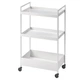 Візок на колесах білий, 50,5x30x83 см IKEA NISSAFORS 404.657.33 - изображение 1