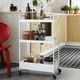 Візок на колесах білий, 50,5x30x83 см IKEA NISSAFORS 404.657.33 - изображение 2