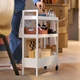 Візок білий, 50,5x19x67 см IKEA NISSAFORS 406.029.85 - изображение 5