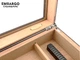 Х'юмідор для 15-20 сигар зі скляною кришкою та аксесуарами Walnut Matte Finish - изображение 5