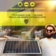Сонячна панель монокристалічна з ламінованим склом 100Вт Solar Panel, портативна мобільна сонячна батарея для дому, дачі, кемпінгу, авто, зарядки акумуляторів та автономного електропостачання A1101 - зображення 2