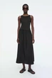 Сукня жіноча COS contrast-panel maxi dress 1238139002 L Чорний - зображення 1