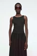 Сукня жіноча COS contrast-panel maxi dress 1238139002 L Чорний - зображення 2