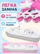 Детские ролики и коньки 2 в 1 35-38 для мальчика и девочки, раздвижные роликовые коньки с лезвиями, розовые (49676194) - изображение 7