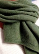 Палантин кашеміровий в'язаний хакі Cashmere 18-18831 - зелений - One size - изображение 5