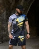 Летний милитари комплект Sabotage Black с тризубом и камуфляжным принтом из Coolmax M - изображение 3
