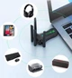 Сетевой беспроводной WIFI 6 Адаптер Передатчик 600+300 Мбит/с для ПК ноутбука 2.4G + 5G USB 3.0 игровой двухдиапазонный WI-FI вайфай ресивер модуль для компьютера внешняя сетевая карта 5 ГГц AX900BS 4 антенны Bluetooth 5.4 Windows 10/11 Black - изображение 7