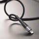 Кабель USB для зарядки Borofone BX32 USB-A - Type-C 1 м Nylon черный 2.4A (BX32) - изображение 3