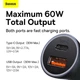 Автомобільний зарядний пристрій Baseus Golden Contactor Max Dual 60W - зображення 10