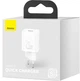 Зарядний пристрій Baseus Super Silicone PD Charger 20W 1x USB Type-C Білий (CCSUP-B02) - зображення 3