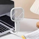 Электрическая мухобойка-ракетка USB портативная 17х9,7 см Белая аккумуляторная для дома и отдыха на природе уничтожитель насекомых - изображение 2