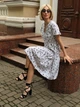 Літня сукня з квітковим принтом Fashion 54/56 білий - зображення 4