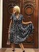 Літня сукня з квітковим принтом Fashion 54/56 чорний - зображення 2
