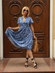 Літня сукня з квітковим принтом Fashion 54/56 джинс - зображення 1