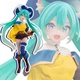 Фигурка аниме Taito Вокалоид Хацунэ Мику Hatsune Miku Страна чудес Wonderland Figure Кот в сапогах Puss in Boots 18 см - изображение 2