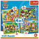 Puzzle Trefl Wakacyjny Psi Patrol 4 w 1 (5900511343953) - obraz 6