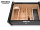 Х'юмідор для 35-50 сигар Black Mahogany Lock зі скляною вітриною - изображение 5
