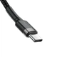 Кабель Baseus Cafule PD2.0 100W flash charging USB Type-C-Type-C cable (20V 5A) 2m Gray+Black - зображення 3