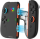 Набір зарядних тримачів Yaxo для Joy-Con Charge Grip Set на NS/NS2 Techno Black (YGCGSJCH01B) - зображення 9