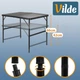 Стіл туристичний Vilde 489393 розкладний 2в1 90 x 60 x 42/66 см Чорний (5900670121577) - зображення 8
