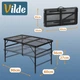 Стіл туристичний Vilde 489394 розкладний 2в1 90 x 60 x 27/56 см Чорний (5900670121584) - зображення 11
