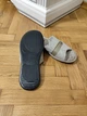 Жіночі домашні капці Belsta із відкритим носком велюрові колір світло-бежевий 37 - зображення 6