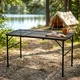Стіл туристичний Vilde 489395 розкладний 2в1 120 x 60 x 37/66 см Чорний (5900670121591) - зображення 10