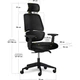 Крісло Mealux Leo Air Plus Black (арт.Y-546 KB) - зображення 4