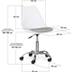 Крісло Hommex Kantri White / Grey (арт. H-231 W/G MR) - изображение 3