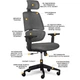 Крісло Mealux Leo Air Dark Grey (арт.Y-543 KBG) - зображення 3