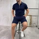 Костюм Okland мужской летний трикотажный XXL синий (A0172) - изображение 1