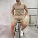 Костюм Okland мужской летний трикотажный XXL бежевый (A0172) - изображение 1